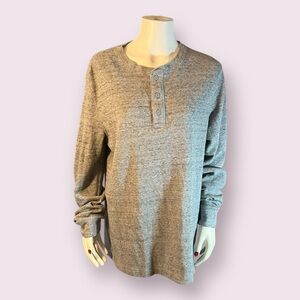 Sonoma Men’s Henley Size L Grey